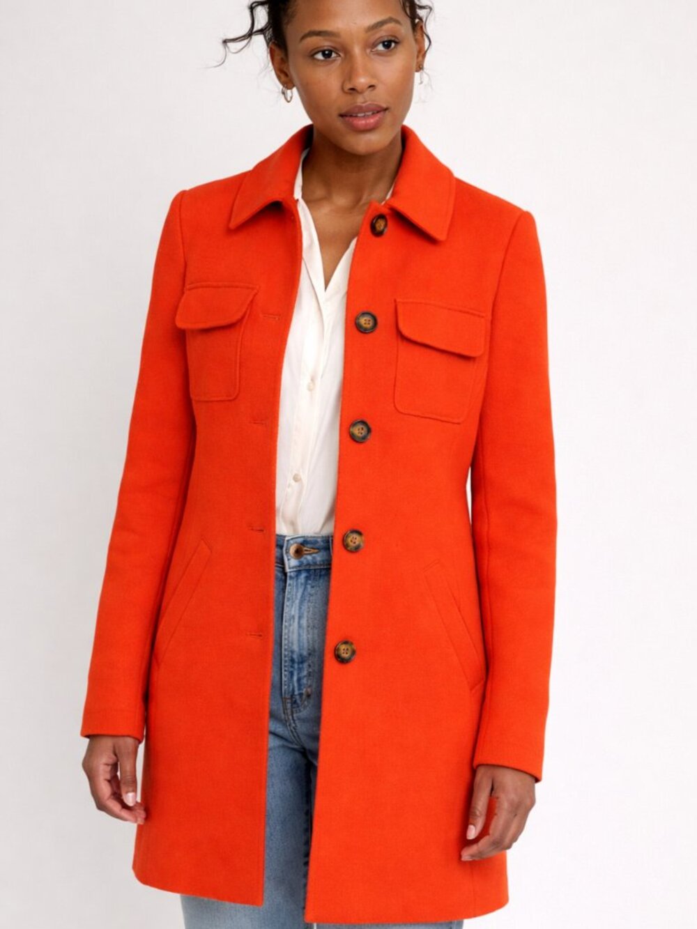 RW&CO. Bright Orange Women’s Blazer Jacket